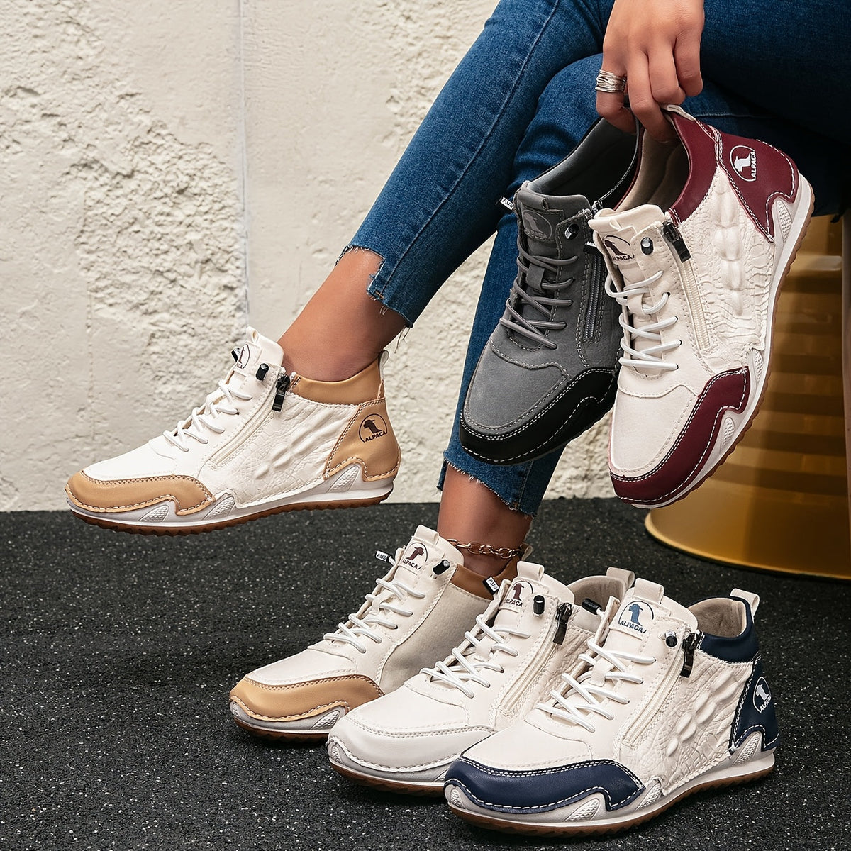 Lotte – Sneakers con Zip: Comfort Quotidiano per Ogni Passo!