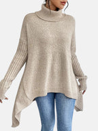 Maglione Lungo a Collo Alto™ | Eleganza Calda e Stile Inconfondibile