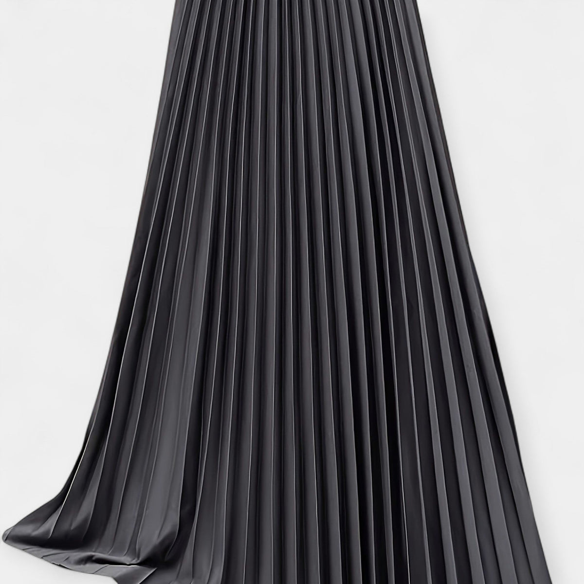 Elegante Gonna Lunga Plissettata in Satin: Stile e Comfort per Ogni Occasione!