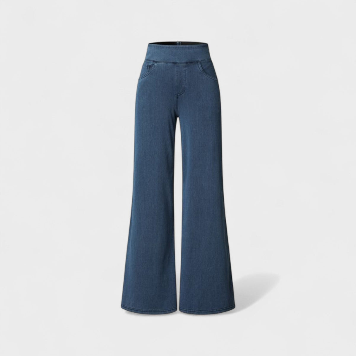 Irene - Pantaloni Denim a Gamba Larga: Stile e Comfort per Ogni Occasione!