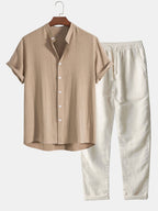 Abito Casual Leo: Eleganza Estiva con Pantaloni in Lino