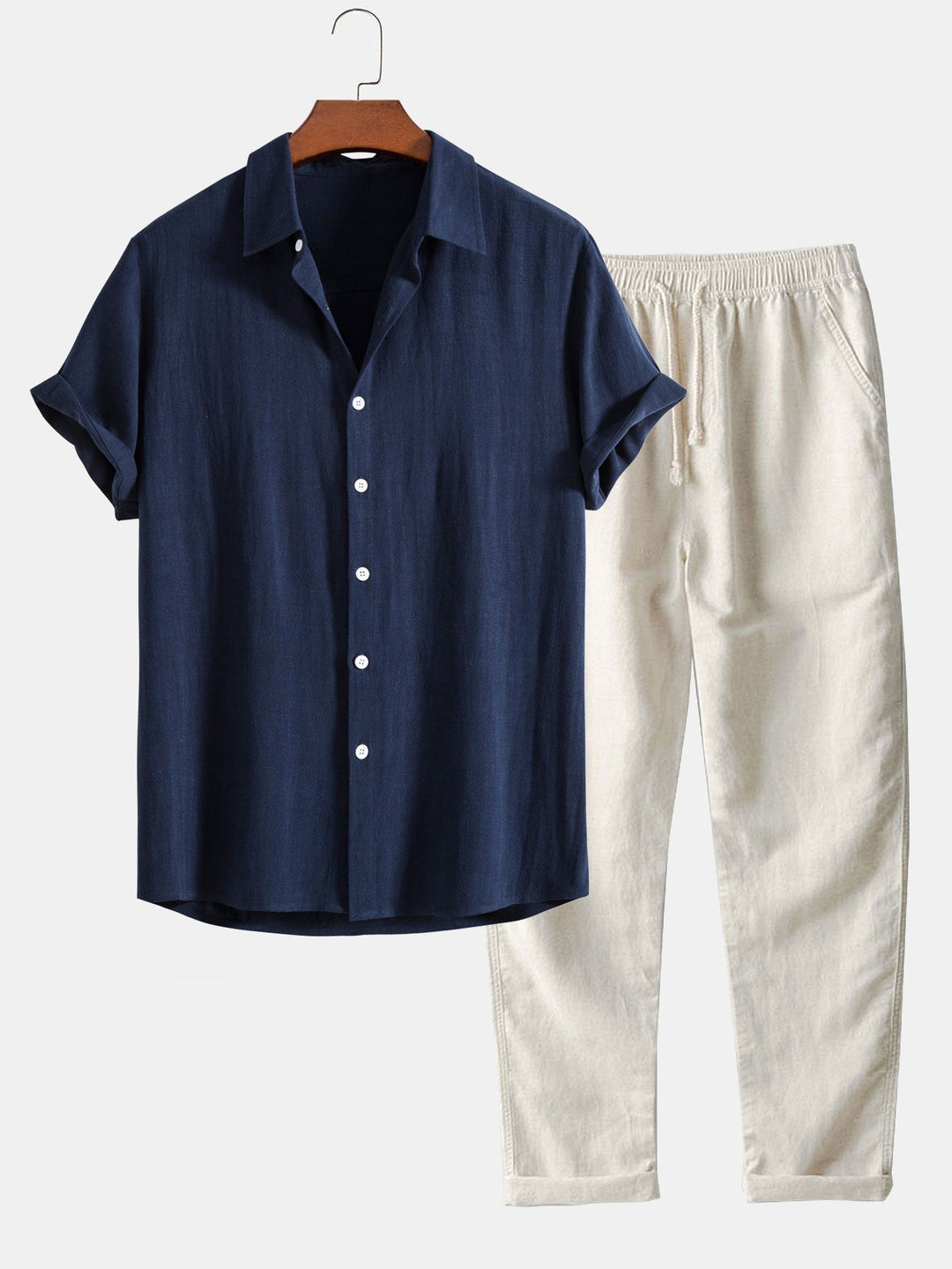 Abito Casual Leo: Eleganza Estiva con Pantaloni in Lino