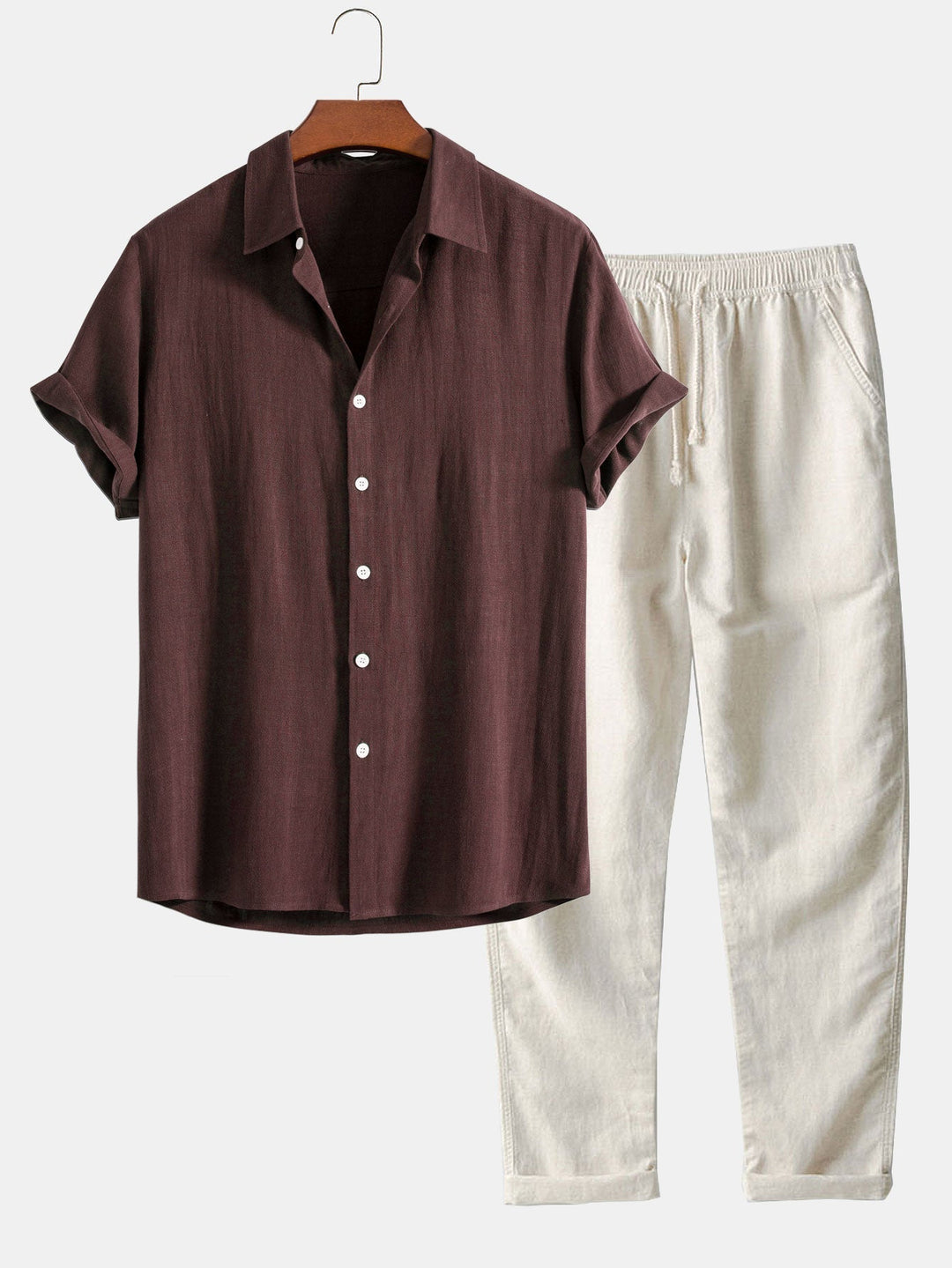 Abito Casual Leo: Eleganza Estiva con Pantaloni in Lino
