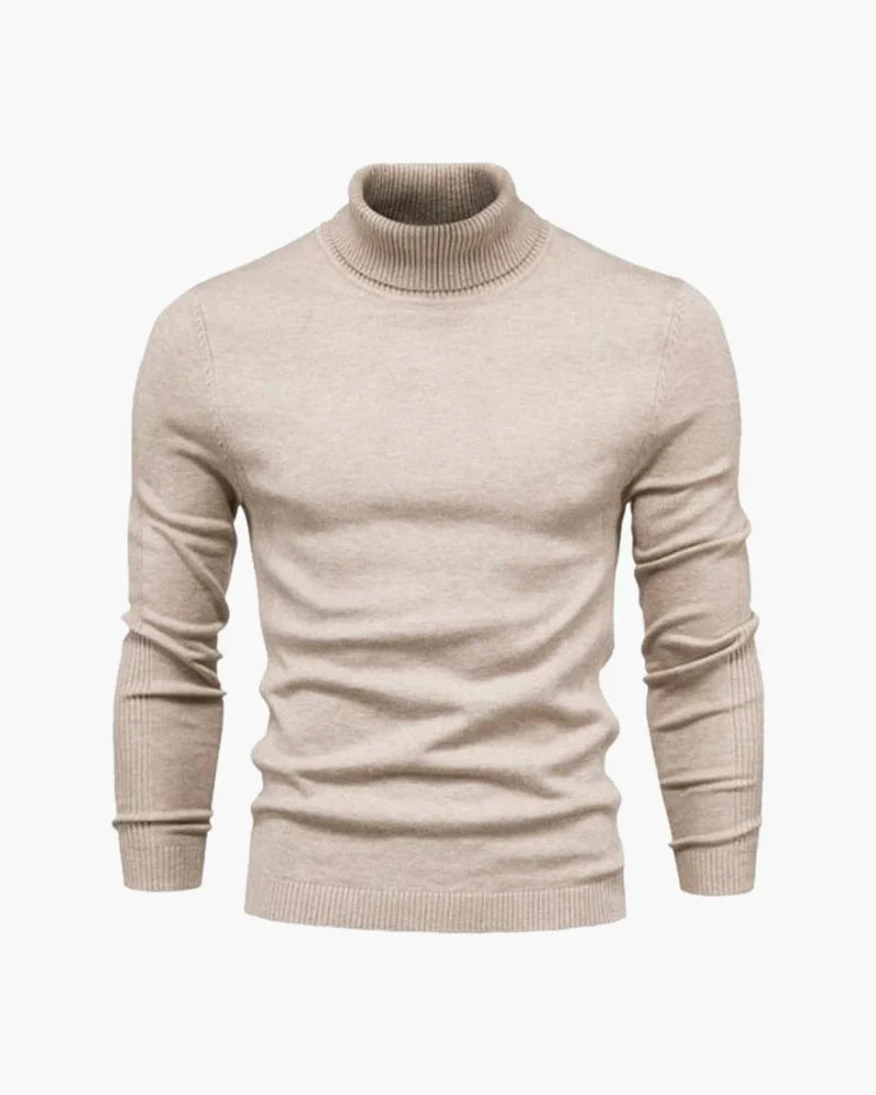 JANGSAN Maglione in Lana Merino con Collo Alto - Eleganza e Comfort per Ogni Occasione