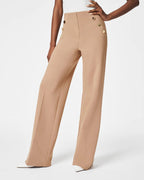 ELIZA™ | Eleganti pantaloni a gamba larga con bottoni dorati