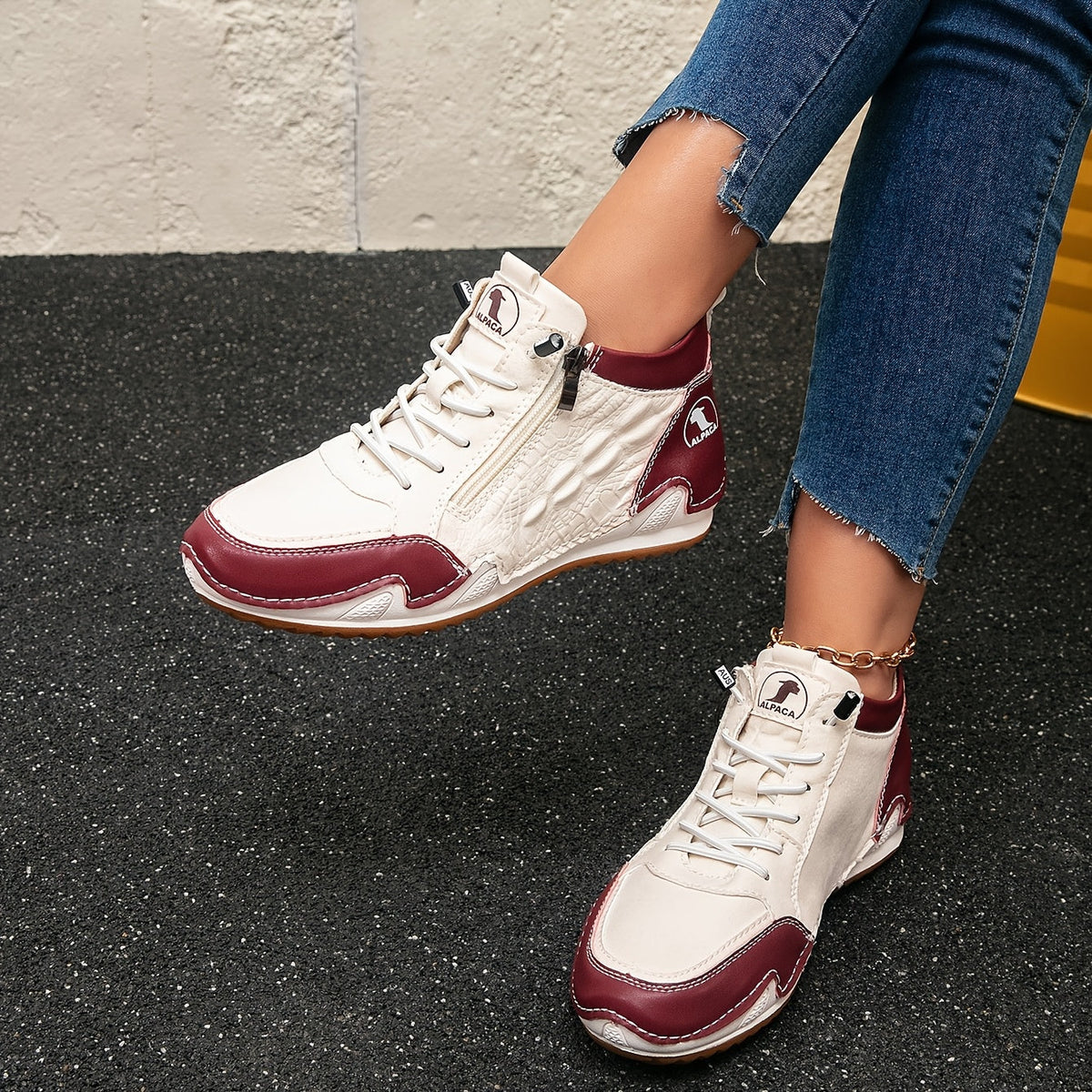 Lotte – Sneakers con Zip: Comfort Quotidiano per Ogni Passo!