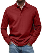 Maglietta Polo a Maniche Lunghe Alexandre Casual - Stile e Comfort per Ogni Occasione!
