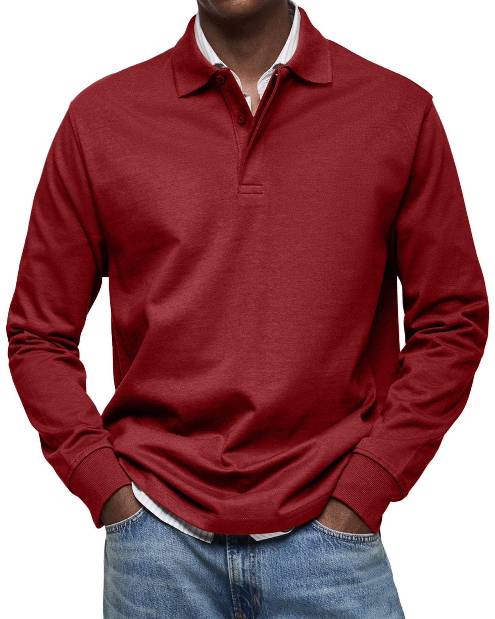 Maglietta Polo a Maniche Lunghe Alexandre Casual - Stile e Comfort per Ogni Occasione!