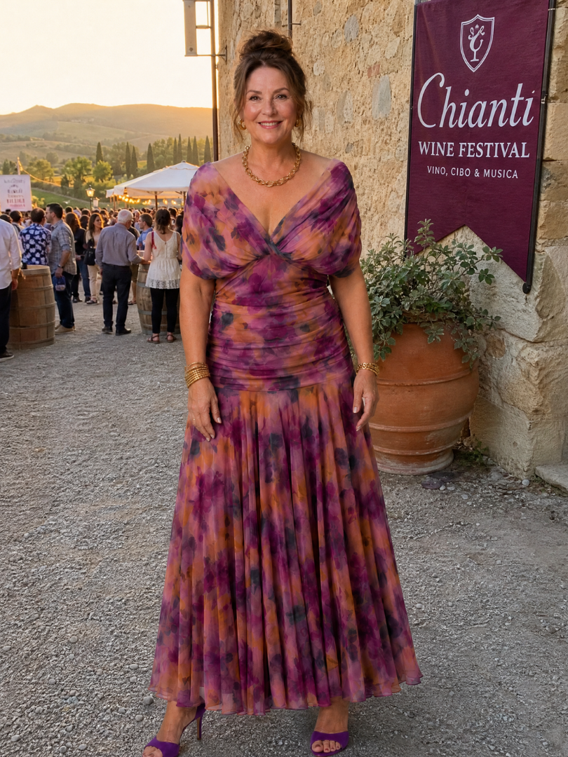 Calen | Vestito Midi Spalle Scoperte - Eleganza e Stile
