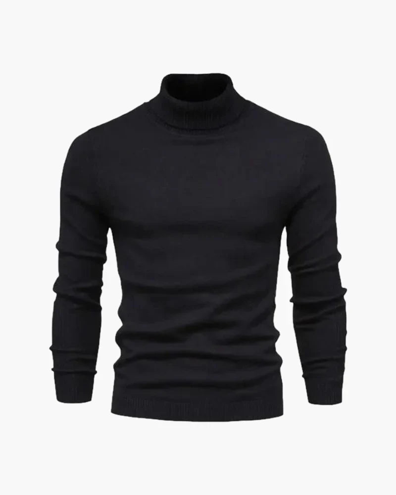 JANGSAN Maglione in Lana Merino con Collo Alto - Eleganza e Comfort per Ogni Occasione