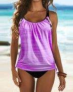 Frieda™ | Tankini Colorato con Stile Leopardato - Comfort e Moda per l'Estate!