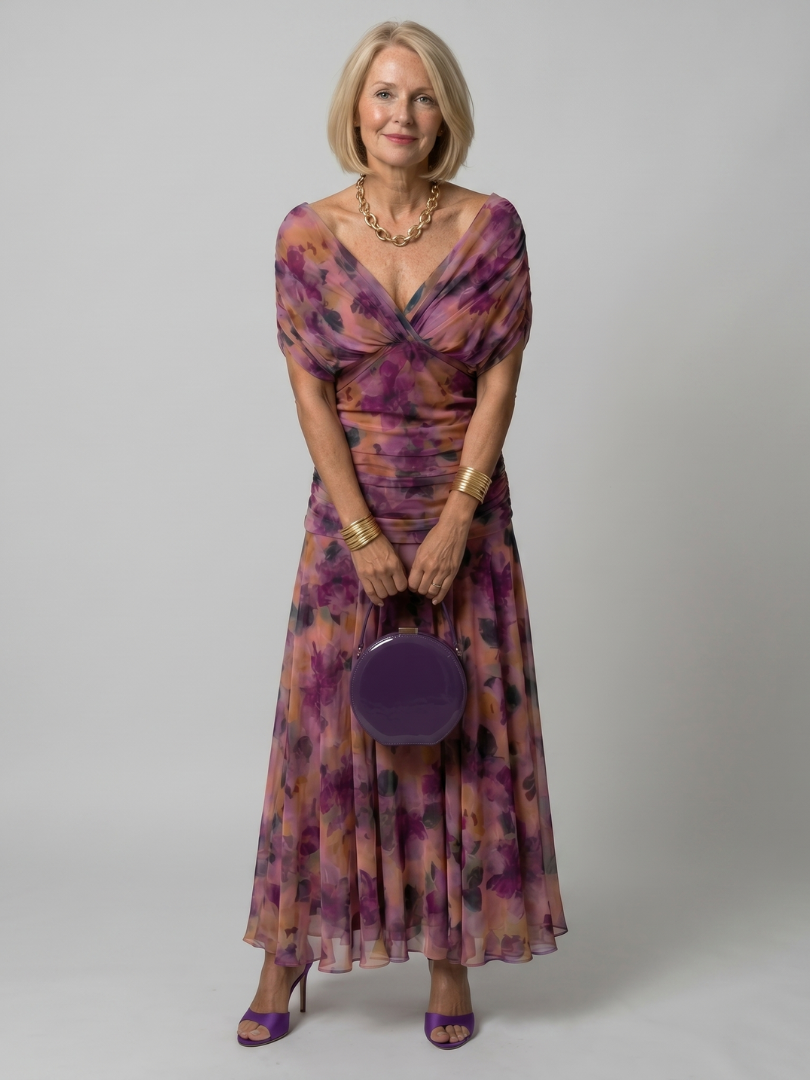 Calen | Vestito Midi Spalle Scoperte - Eleganza e Stile