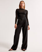 MILENA™ | Eleganti pantaloni a pieghe con gamba larga – Comfort e classe in un unico capo
