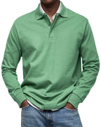 Maglietta Polo a Maniche Lunghe Alexandre Casual - Stile e Comfort per Ogni Occasione!