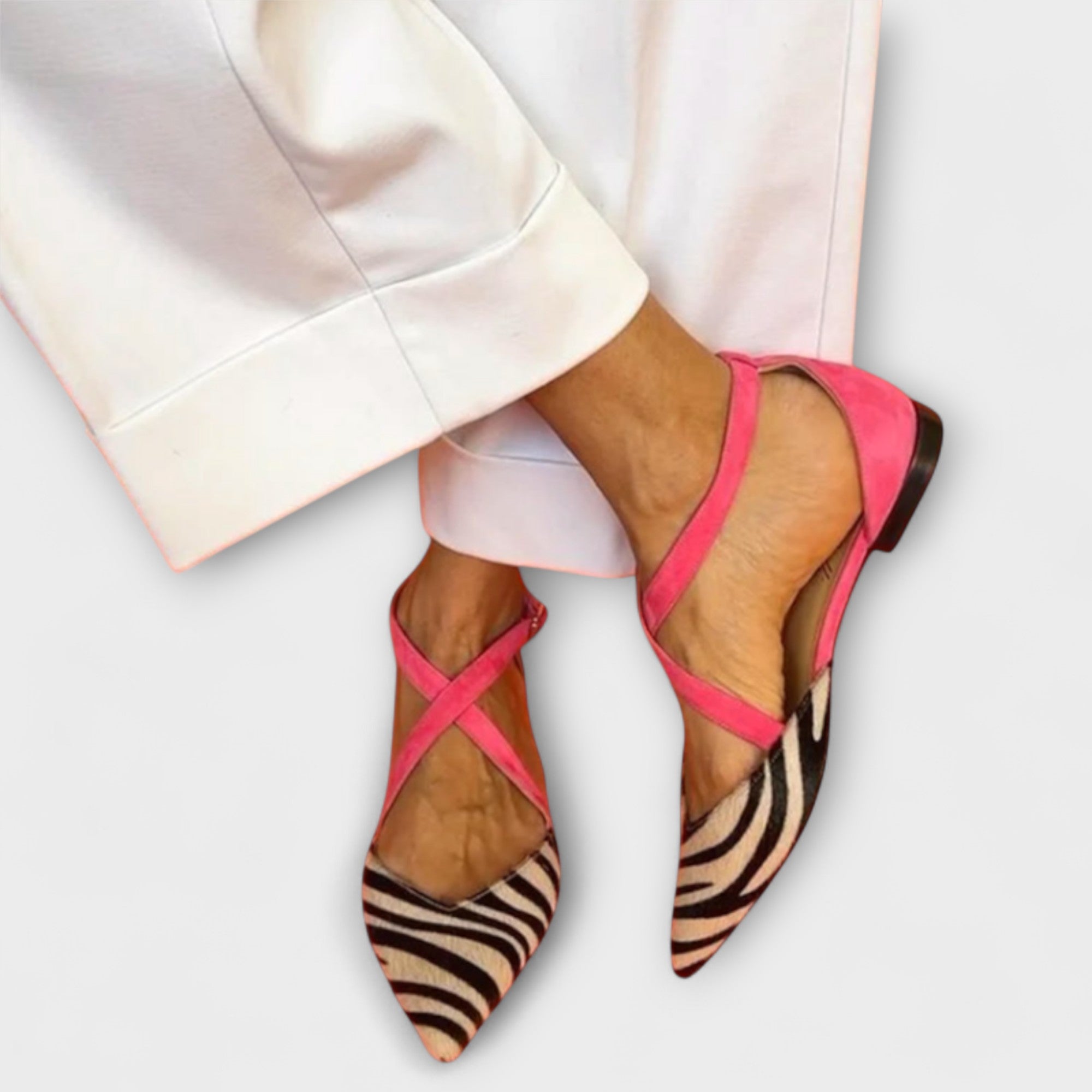 Fenna - Ballerine Eleganti a Righe per un Look Chic