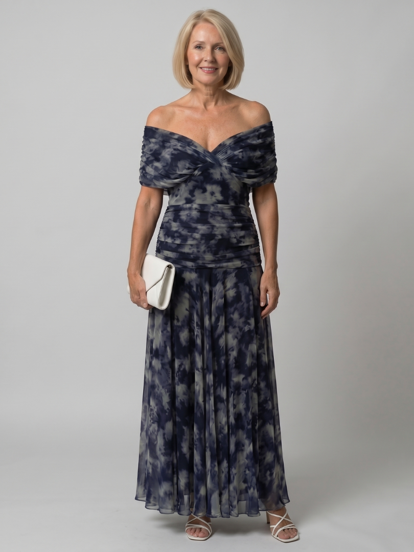 Calen | Vestito Midi Spalle Scoperte - Eleganza e Stile