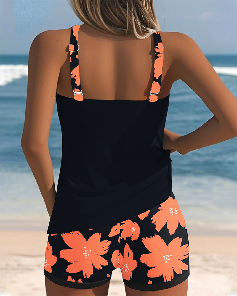 Mariana - Tankini Senza Maniche con Scollatura a U: Comfort e Stile per l'Estate!
