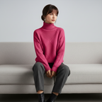 Pullover Morbido con Collo Alto - Comfort e Stile per Ogni Occasione!