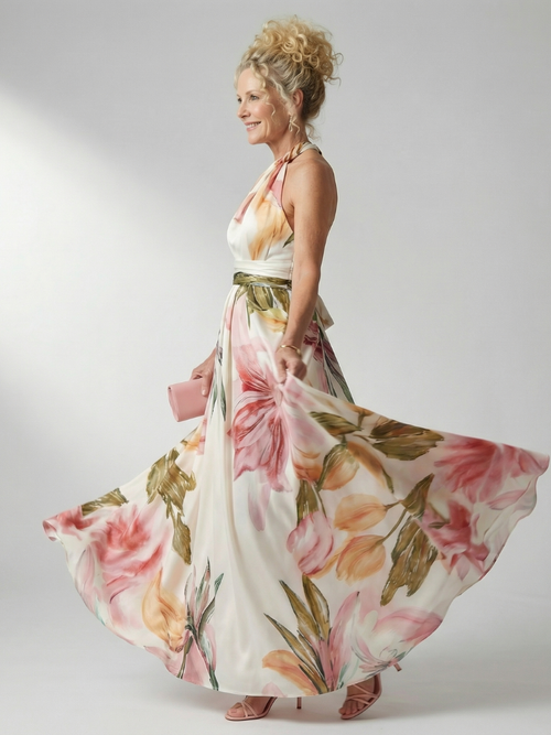 Amiel | Abito Maxi Floreale Leggero: Eleganza e Stile per Ogni Occasione!