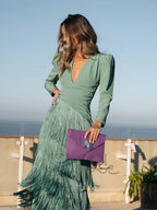 Vestito Ronda con Frange: Eleganza e Stile Unico!