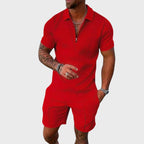 Set Elegante André: Camicia Polo e Pantaloni Corti per un Look Estivo Perfetto!