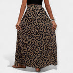 Stupenda Gonna Midi in Stile Leopardo - Eleganza Selvaggia per Ogni Occasione!