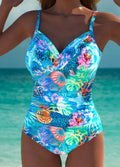 Ana – Costume da Bagno Nautico con Ritagli Eleganti