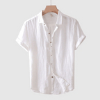 Camicia di Lino a Maniche Corte David - Eleganza Estiva per il Tuo Stile!