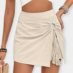 Eleganti Pantaloni a Vita Alta con Gonna: Stile e Comfort in Unico Look!