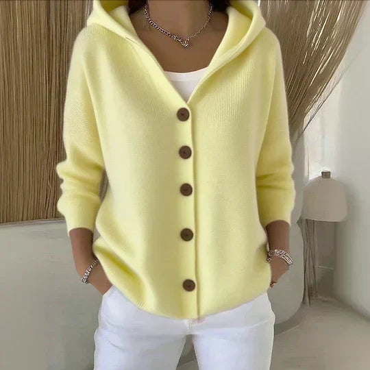 Rocío | Giacca leggera in maglia con cappuccio