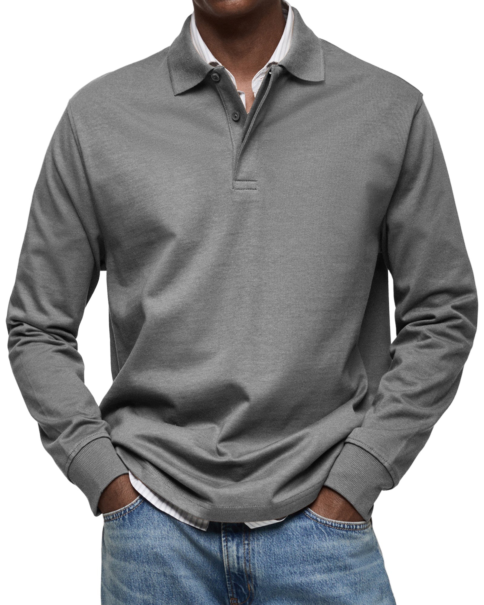 Maglietta Polo a Maniche Lunghe Alexandre Casual - Stile e Comfort per Ogni Occasione!
