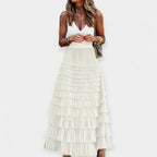 Stupenda Gonna Boho in Raso: Eleganza e Stile Unico