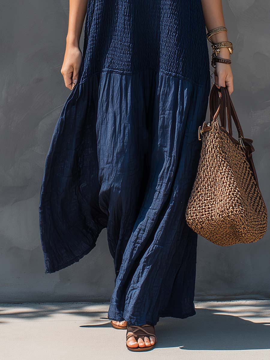 LUNA | Maxi Abito Boho Patchwork - Stile Unico e Comfort Infinito!