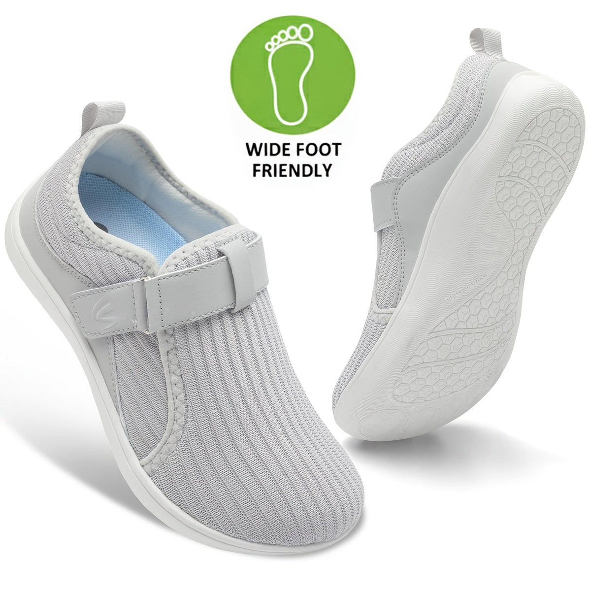 Anke – Sneakers Comfort Regolabili con Vestibilità Extra Larga per il Massimo Benessere