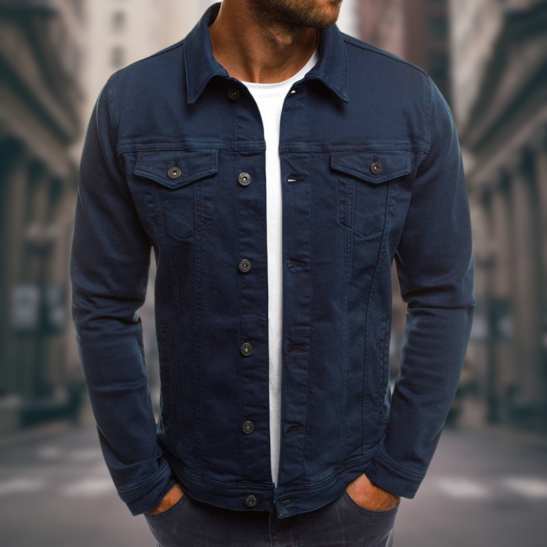 Artur - Giacca Slim Fit in Denim: Stile e Comfort per Ogni Occasione!