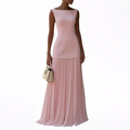 Celeste | Maxi Abito Plissettato Elegante per Ogni Occasione