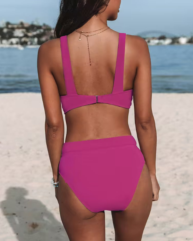 Graça - Bikini Classico a Vita Alta: Eleganza e Comfort per l'Estate!