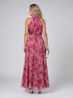 Avien | Elegante Abito Midi con Collo All'Americana - Stile Unico per Ogni Occasione!