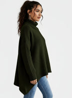 Maglione Lungo a Collo Alto™ | Eleganza Calda e Stile Inconfondibile