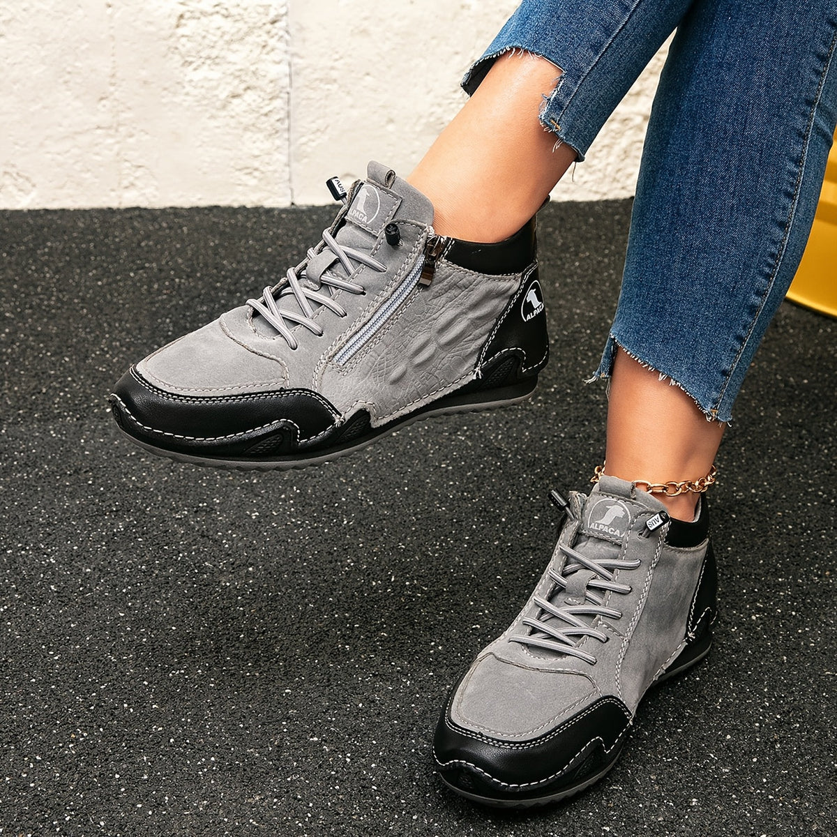 Lotte – Sneakers con Zip: Comfort Quotidiano per Ogni Passo!