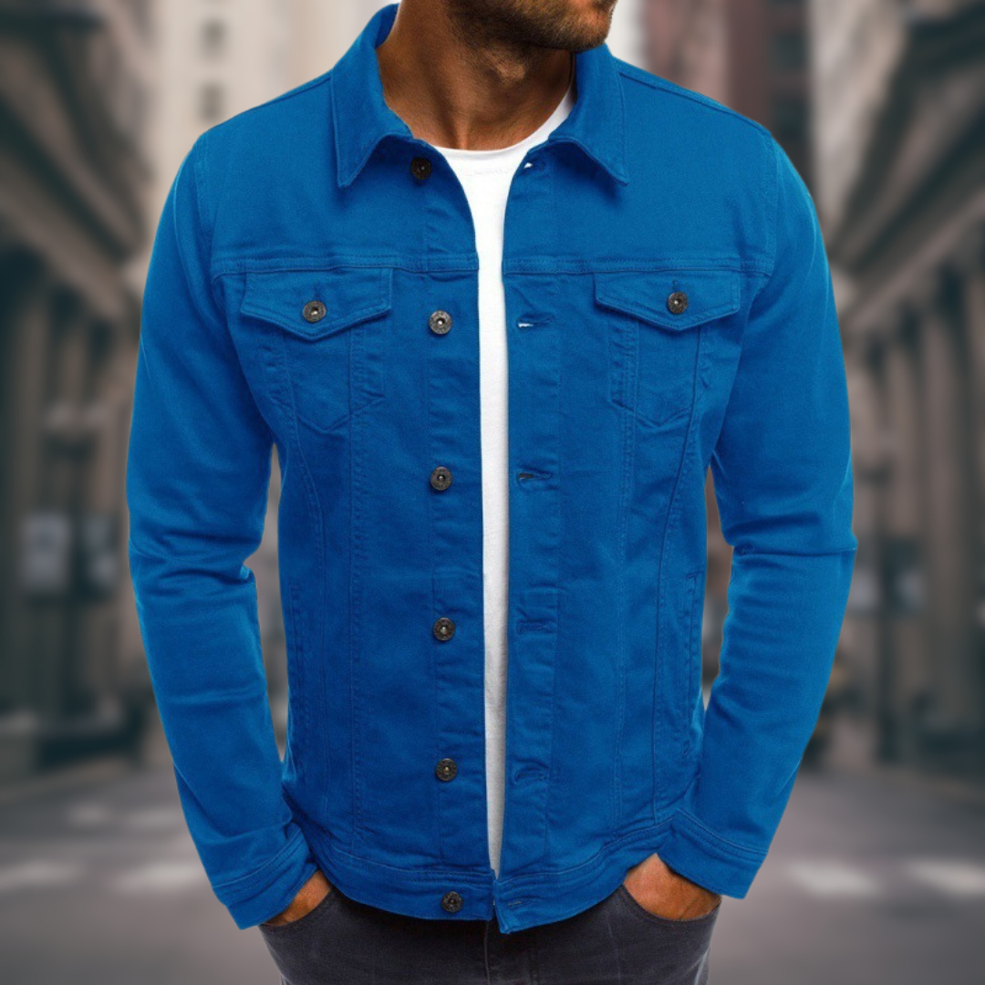 Artur - Giacca Slim Fit in Denim: Stile e Comfort per Ogni Occasione!