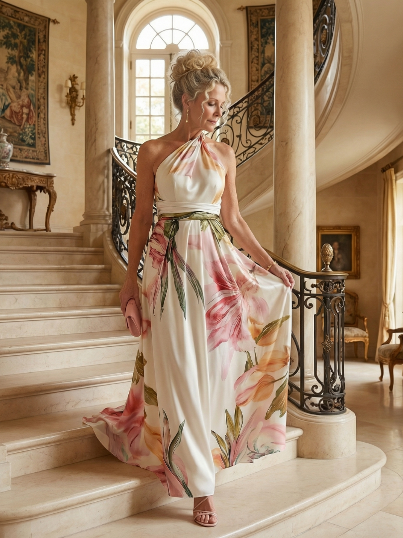 Amiel | Abito Maxi Floreale Leggero: Eleganza e Stile per Ogni Occasione!