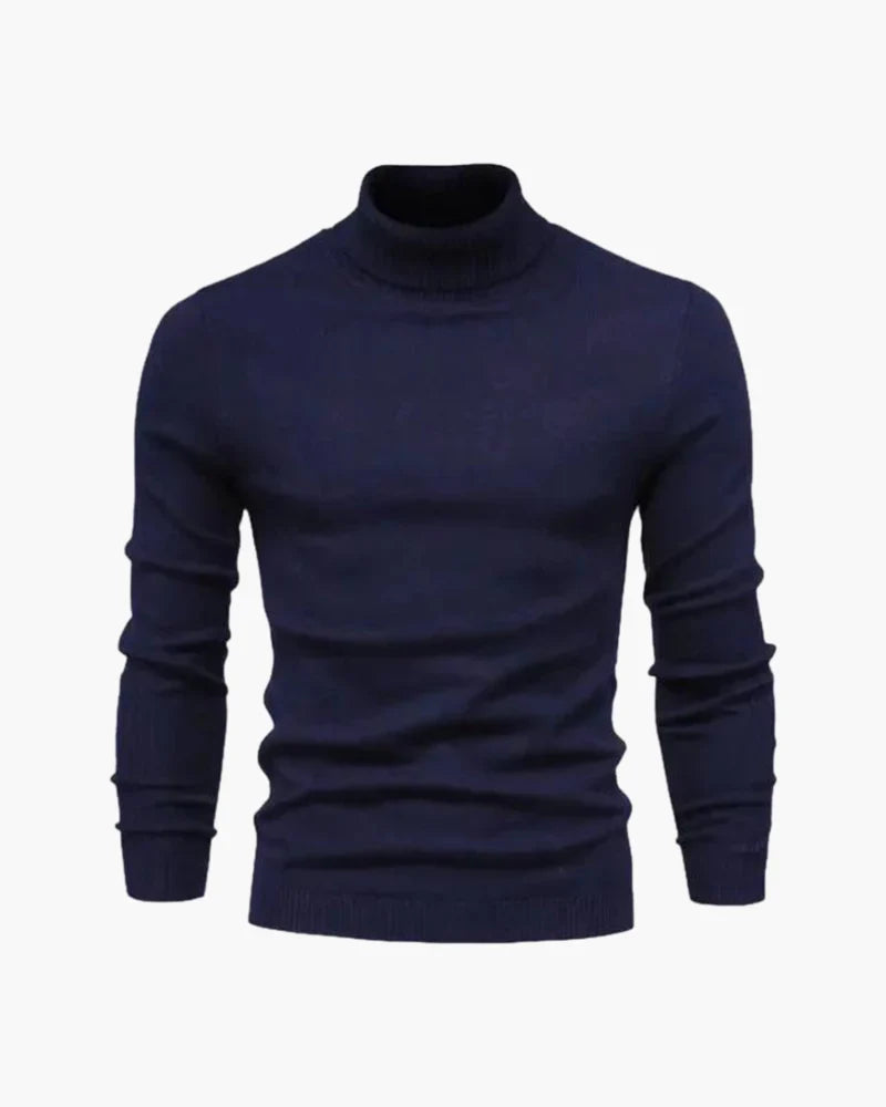 JANGSAN Maglione in Lana Merino con Collo Alto - Eleganza e Comfort per Ogni Occasione