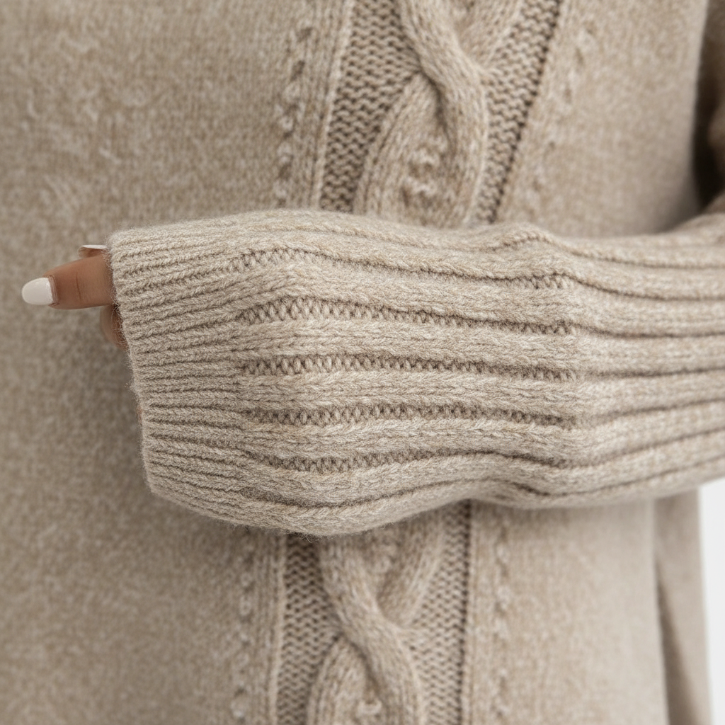 Maglione Lungo a Collo Alto™ | Eleganza Calda e Stile Inconfondibile