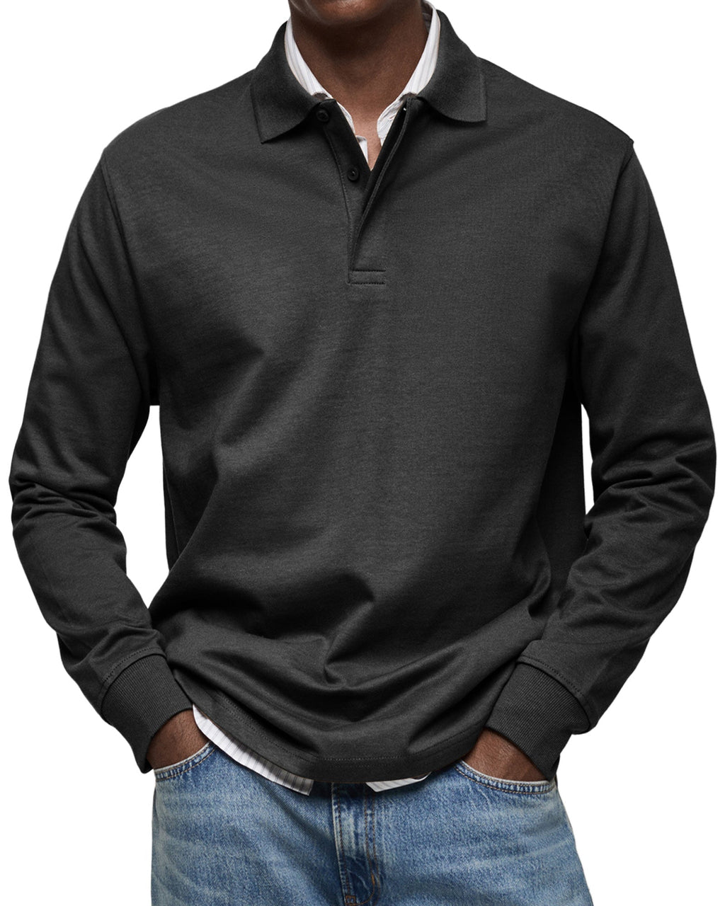 Maglietta Polo a Maniche Lunghe Alexandre Casual - Stile e Comfort per Ogni Occasione!