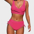 Helena - Bikini a Vita Alta con Top Incrociato: Eleganza e Comfort per l'Estate!