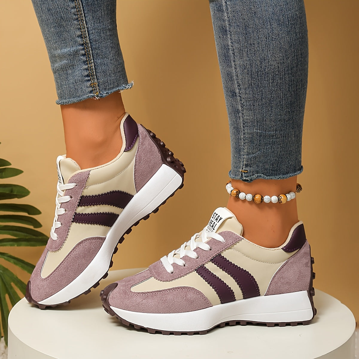 Nova – Sneakers Retro con Plateau e Suola Ammortizzata per il Massimo Comfort