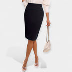 Elegante Gonna Midi a Vita Alta - Stile e Comfort per Ogni Occasione!