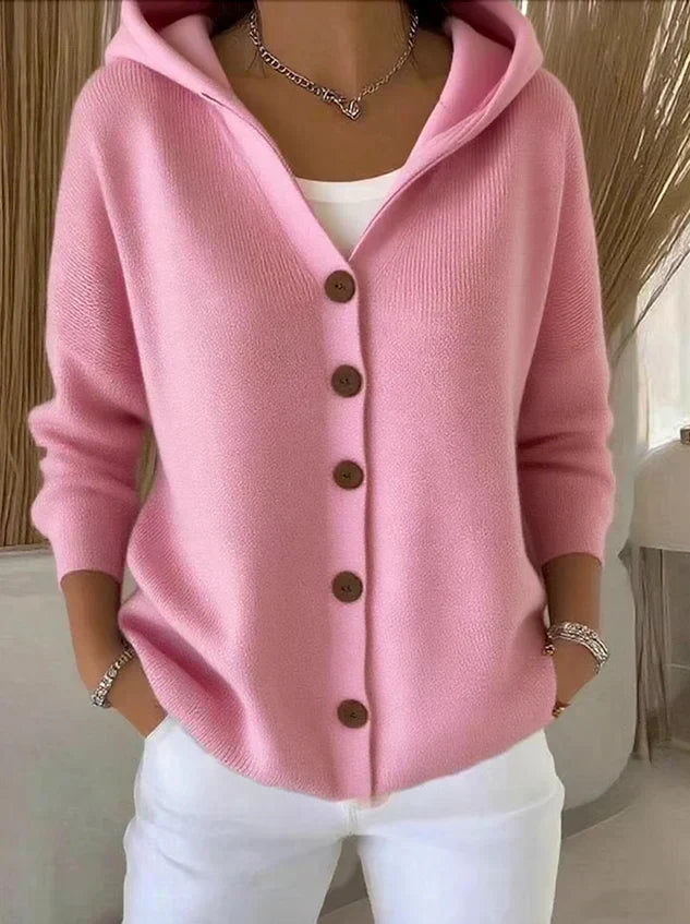 Rocío | Giacca leggera in maglia con cappuccio