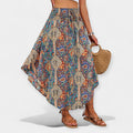Elegante Gonna Midi Floreale a Vita Alta - Stile e Comfort per Ogni Occasione!